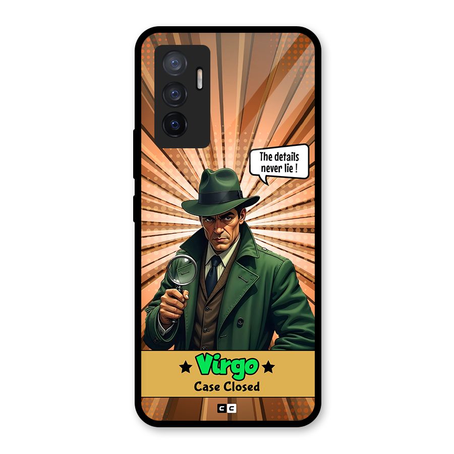 Detective Virgo Glass Back Case for Vivo V23e