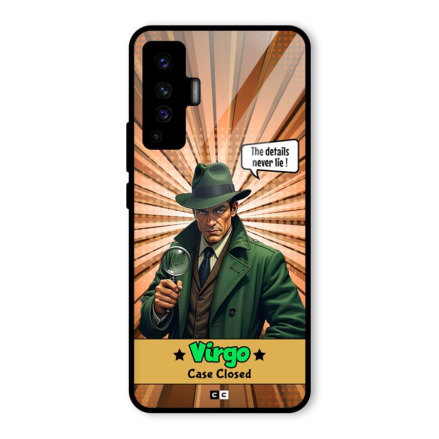 Detective Virgo Glass Back Case for Vivo X50