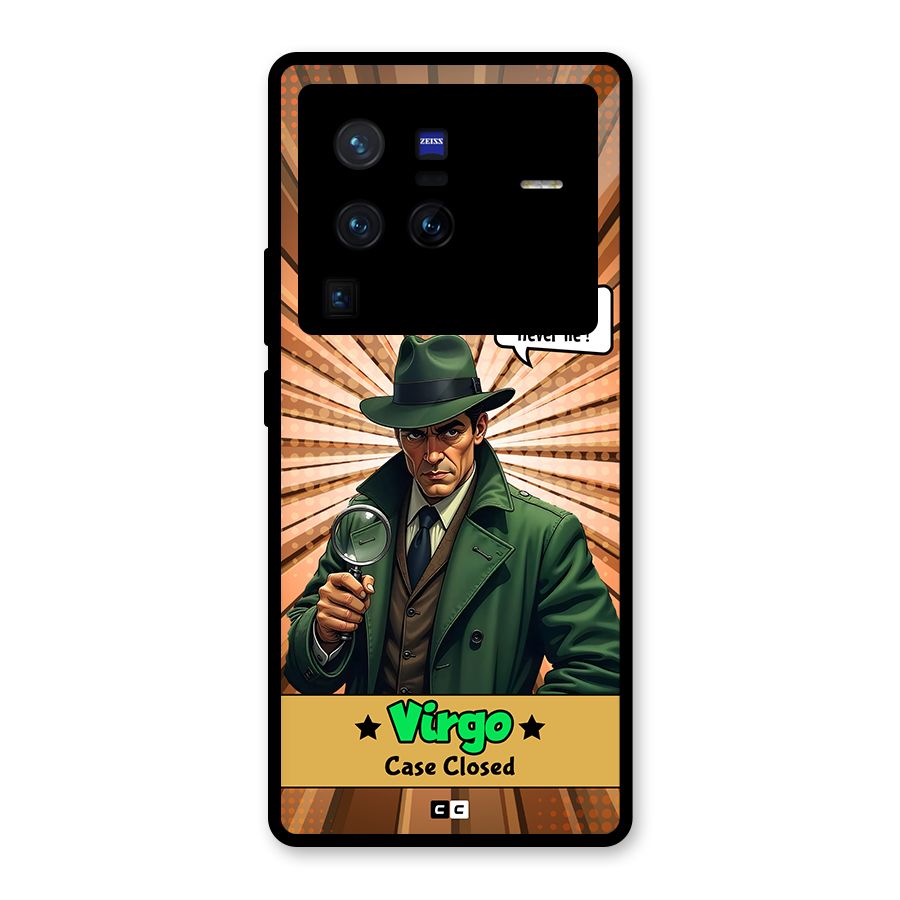 Detective Virgo Glass Back Case for Vivo X80 Pro