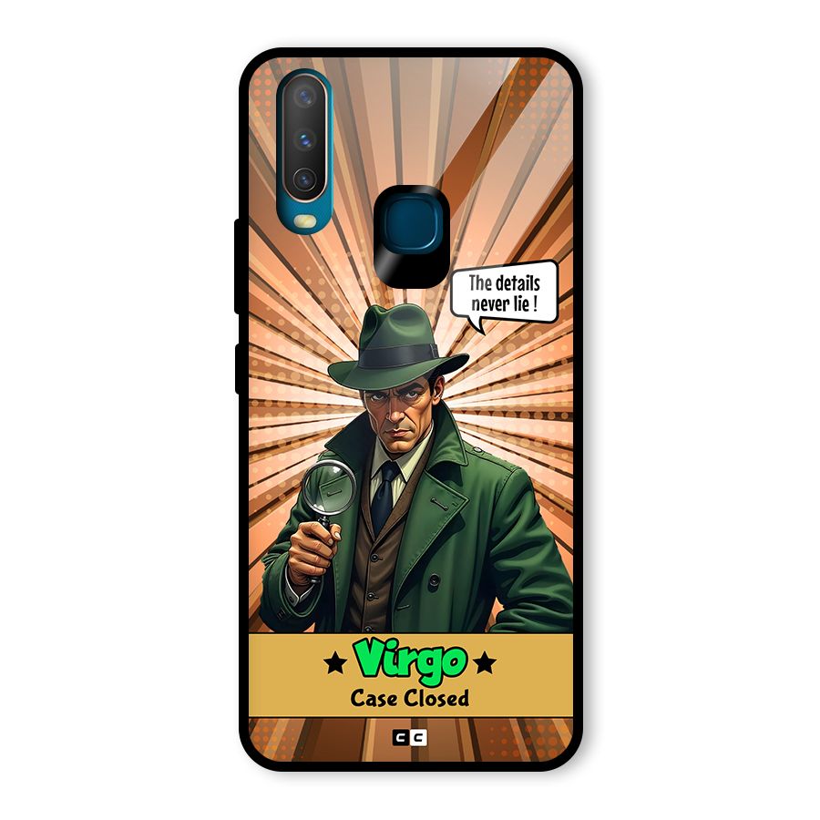 Detective Virgo Glass Back Case for Vivo Y15