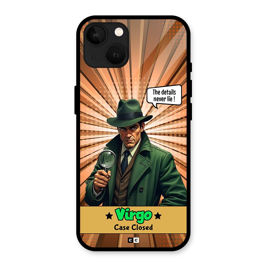 Detective Virgo Glass Back Case for iPhone 13