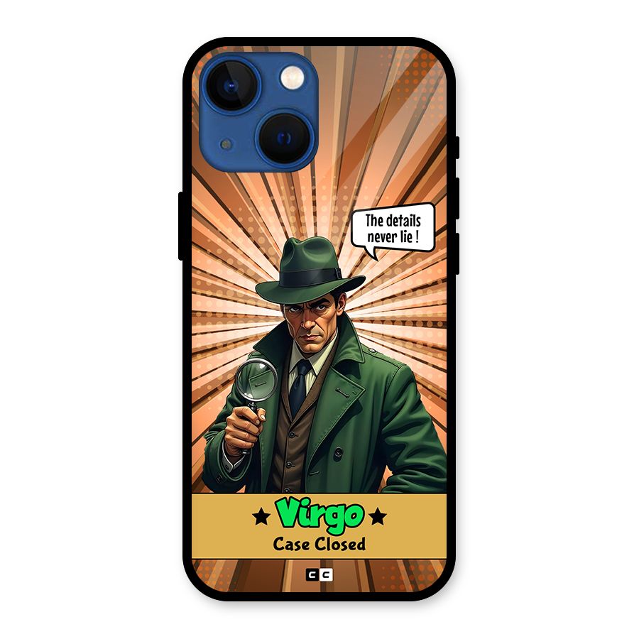Detective Virgo Glass Back Case for iPhone 13 Mini