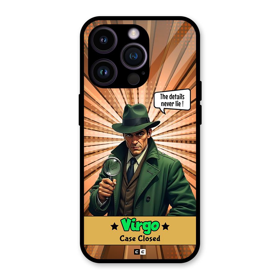 Detective Virgo Glass Back Case for iPhone 14 Pro