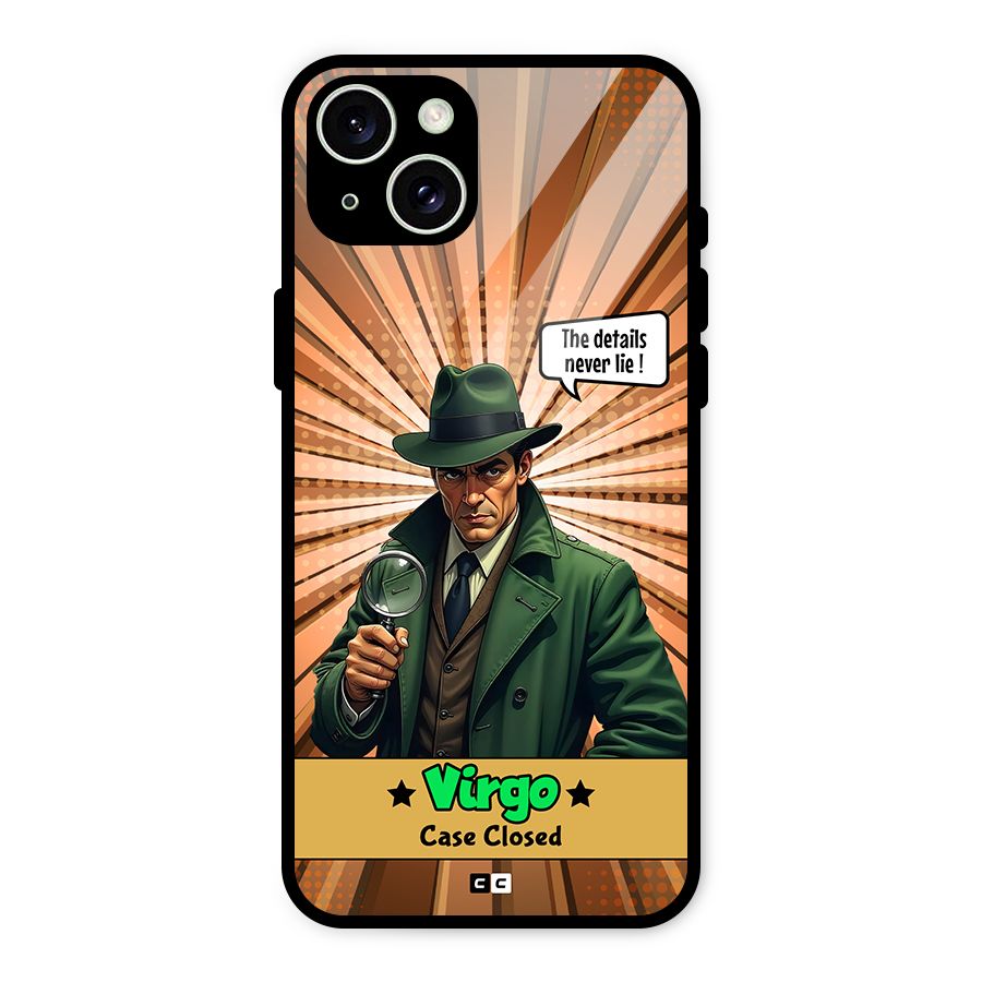 Detective Virgo Glass Back Case for iPhone 15 Plus
