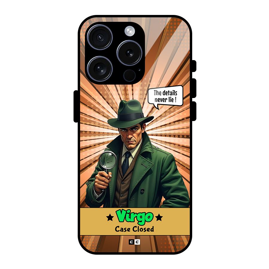 Detective Virgo Glass Back Case for iPhone 15 Pro