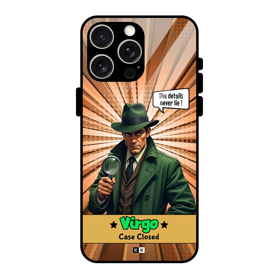 Detective Virgo Glass Back Case for iPhone 15 Pro Max