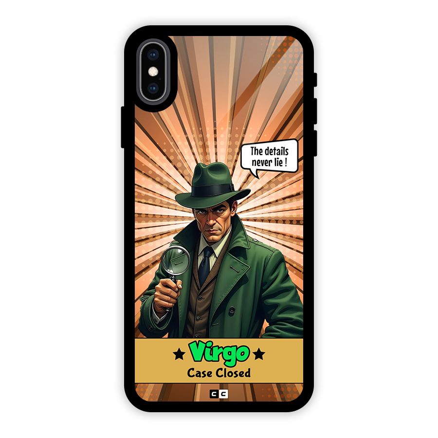 Detective Virgo Glass Back Case for iPhone XS Max