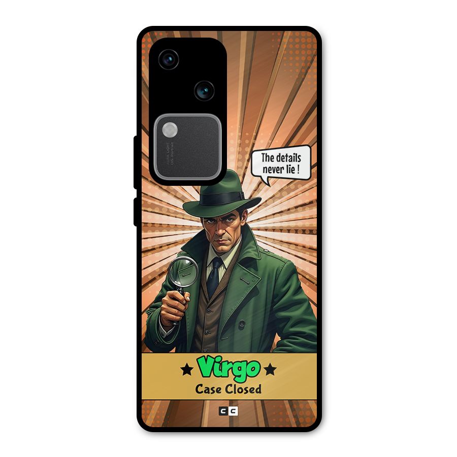 Detective Virgo Metal Back Case for Vivo V30 Pro