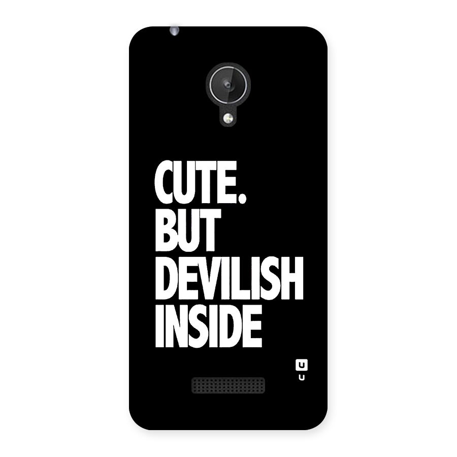 Devil Inside Back Case for Canvas Spark Q380