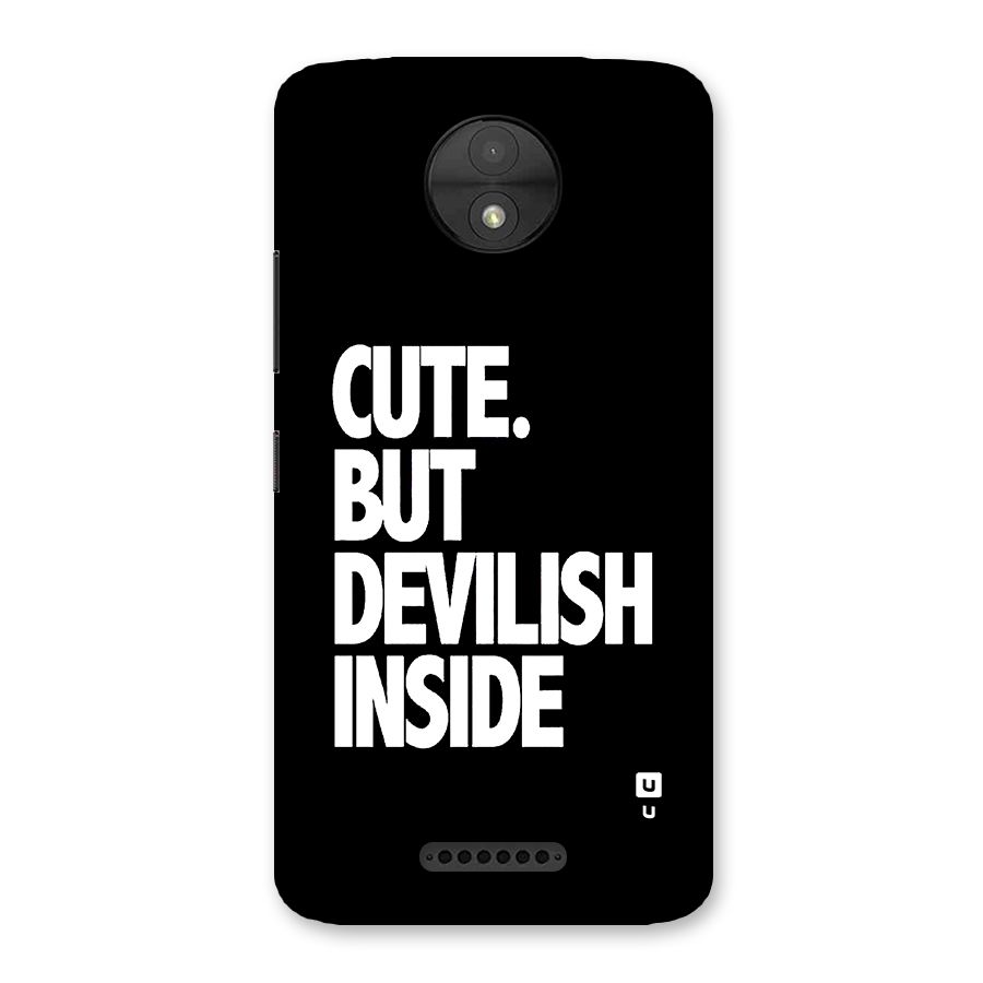 Devil Inside Back Case for Moto C