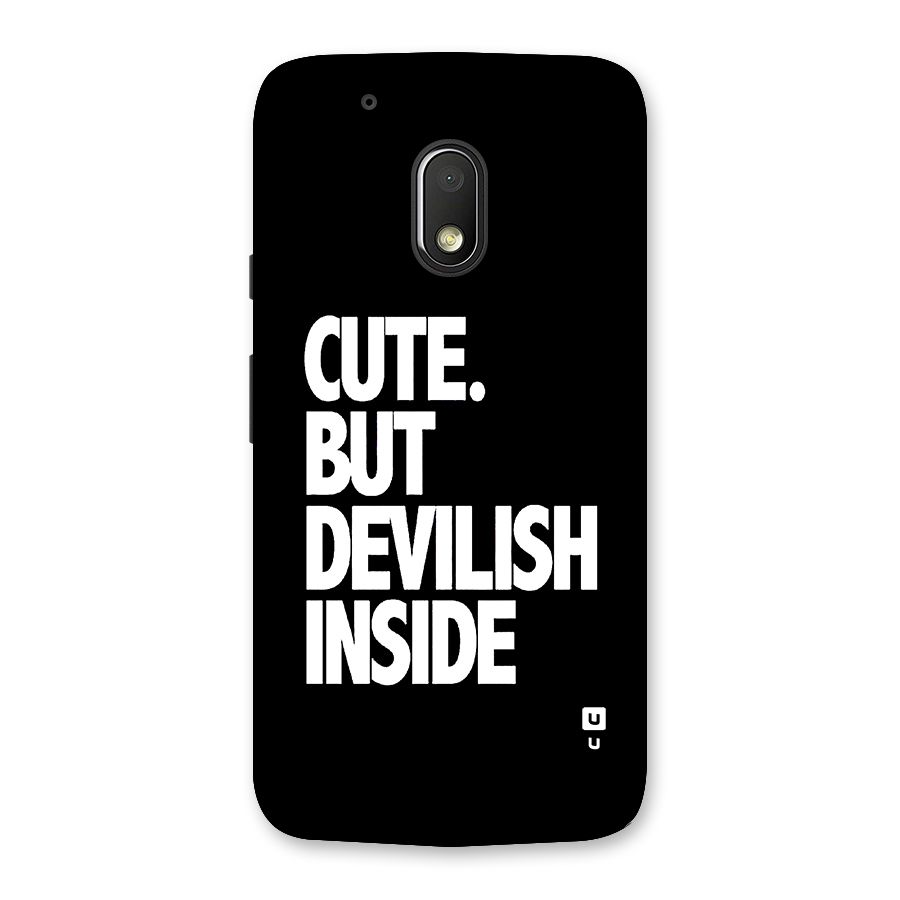 Devil Inside Back Case for Moto G4 Play