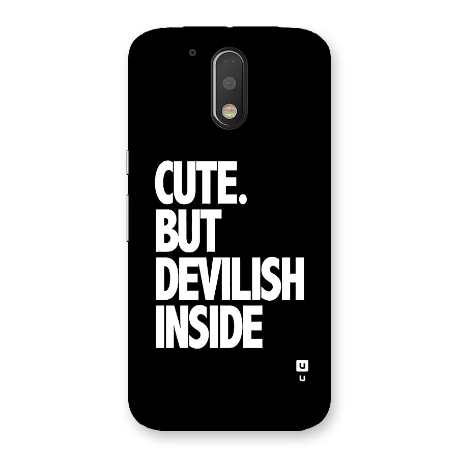 Devil Inside Back Case for Moto G4 Plus