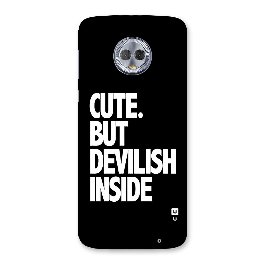 Devil Inside Back Case for Moto G6 Plus