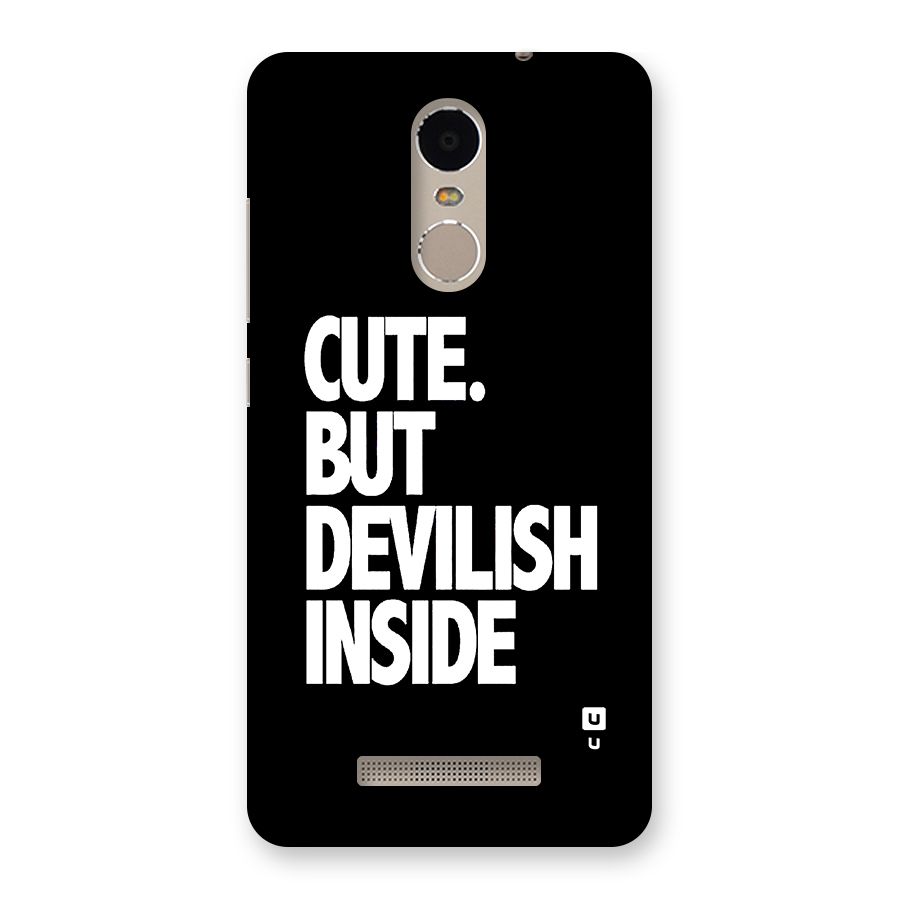 Devil Inside Back Case for Redmi Note 3