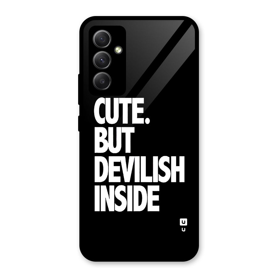 Devil Inside Glass Back Case for Galaxy A34