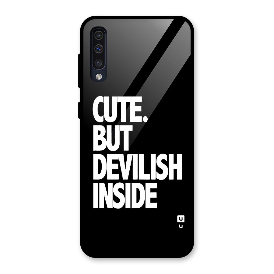 Devil Inside Glass Back Case for Galaxy A50