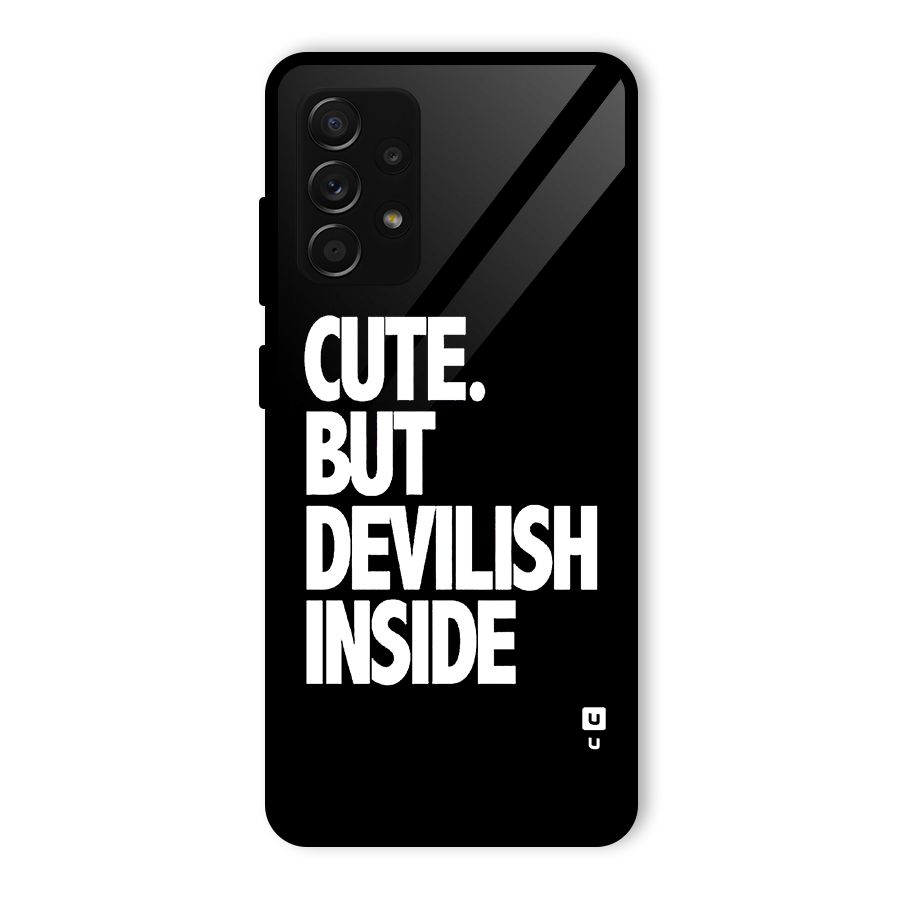 Devil Inside Glass Back Case for Galaxy A53 5G