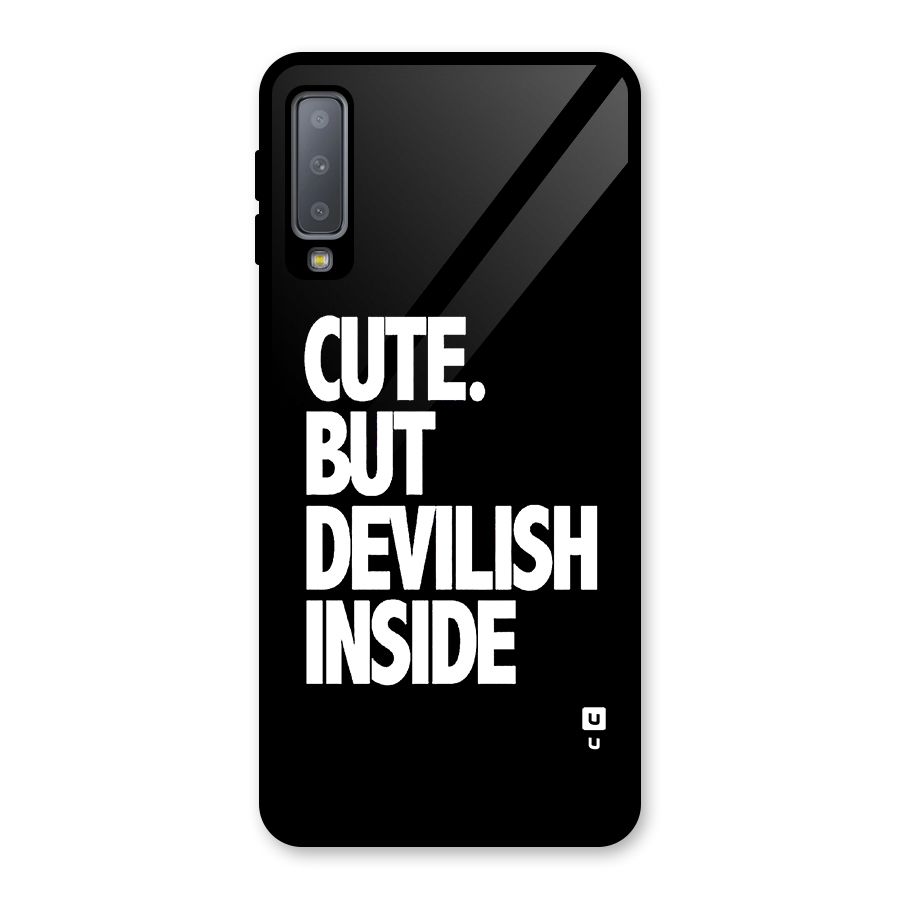 Devil Inside Glass Back Case for Galaxy A7 (2018)