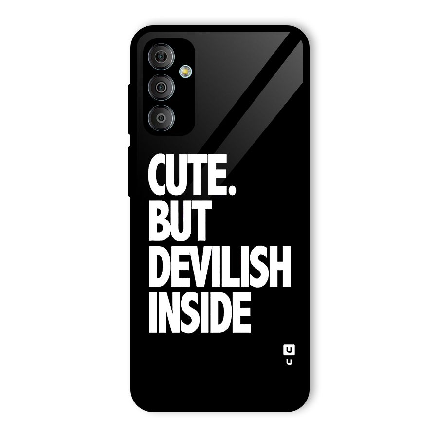 Devil Inside Glass Back Case for Galaxy F23