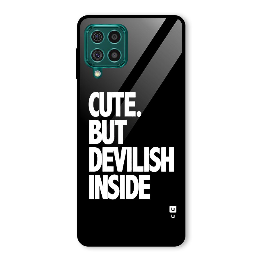 Devil Inside Glass Back Case for Galaxy F62