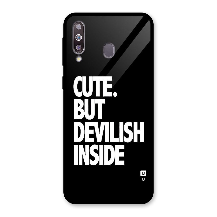 Devil Inside Glass Back Case for Galaxy M30