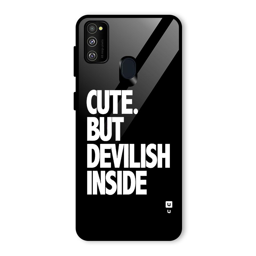 Devil Inside Glass Back Case for Galaxy M30s