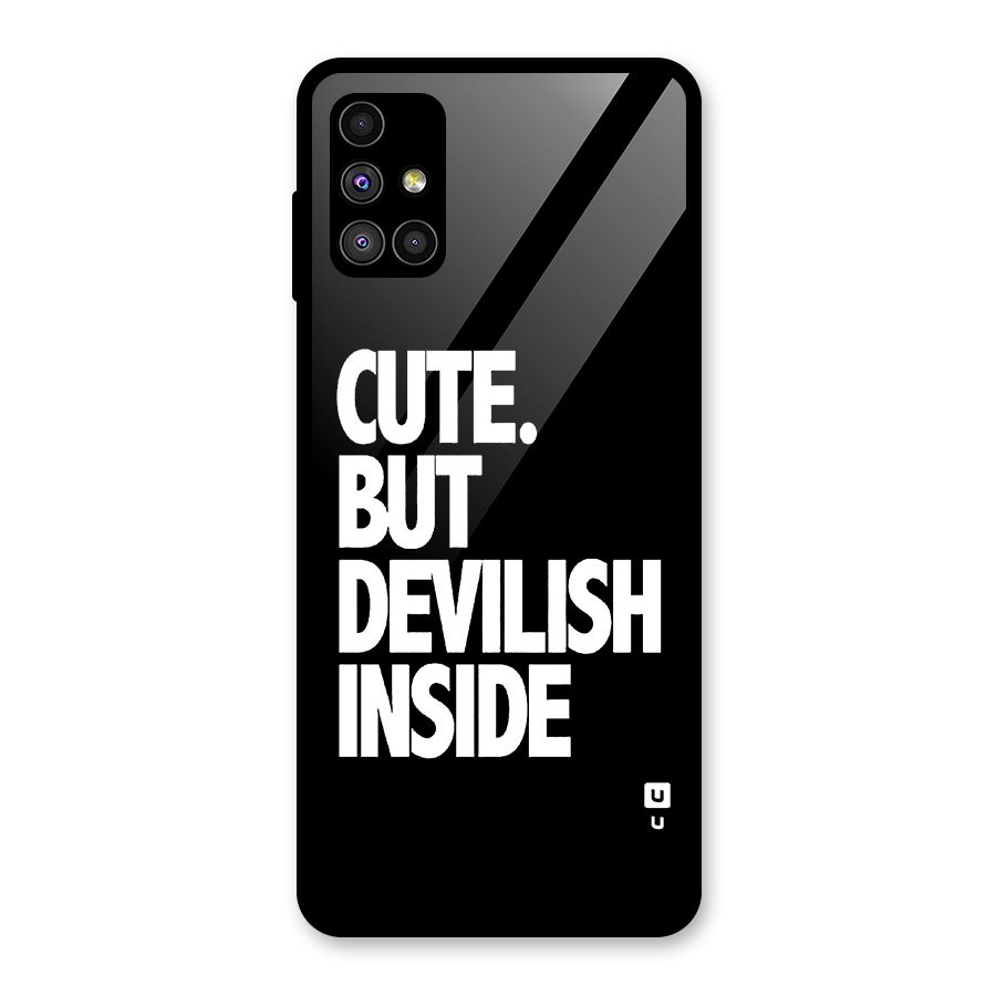Devil Inside Glass Back Case for Galaxy M51