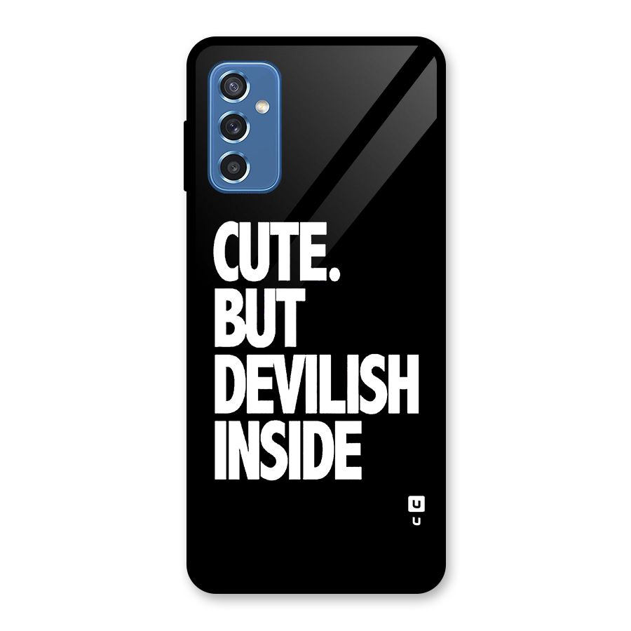 Devil Inside Glass Back Case for Galaxy M52 5G