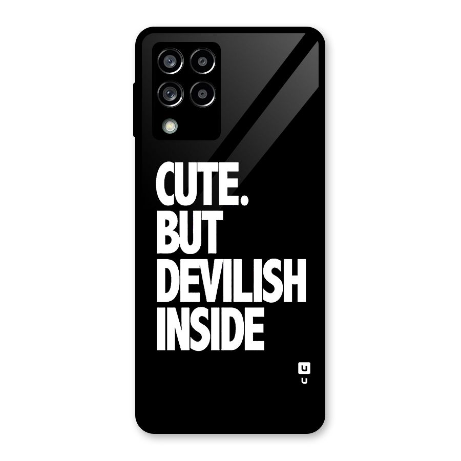 Devil Inside Glass Back Case for Galaxy M53 5G