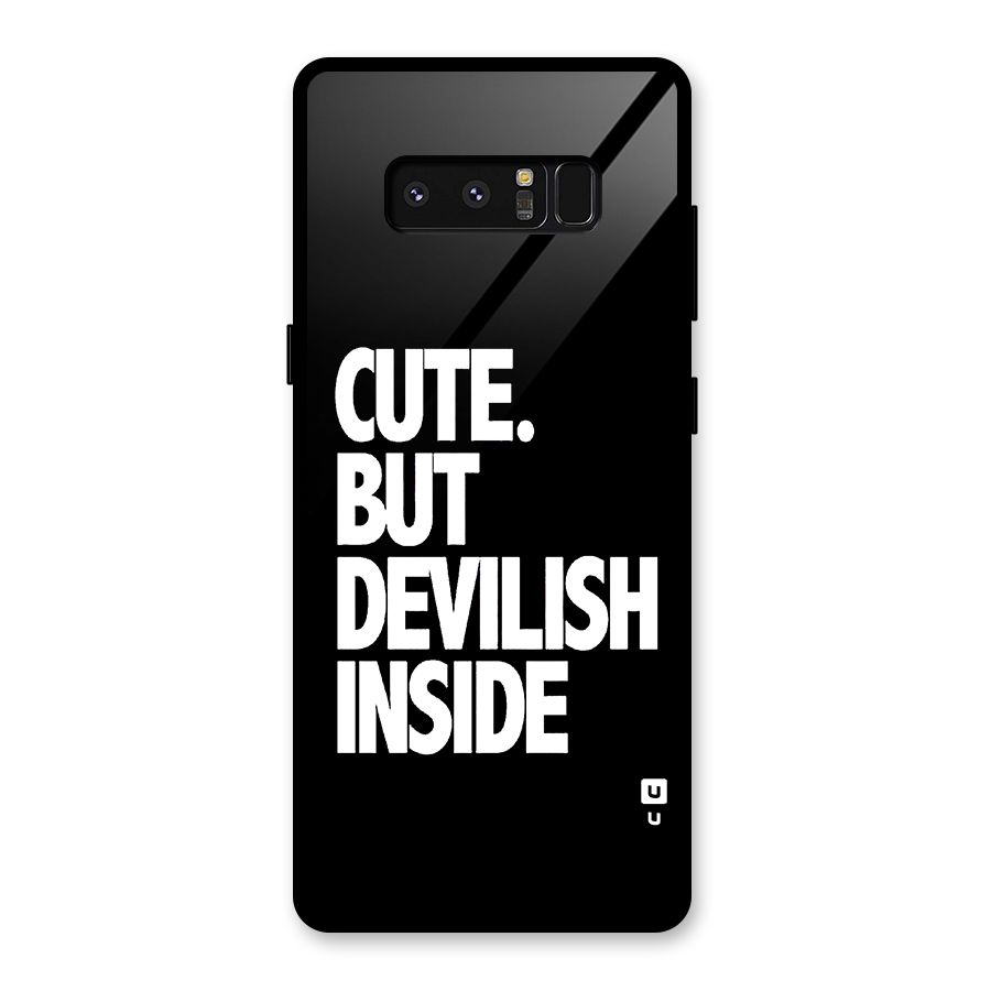 Devil Inside Glass Back Case for Galaxy Note 8