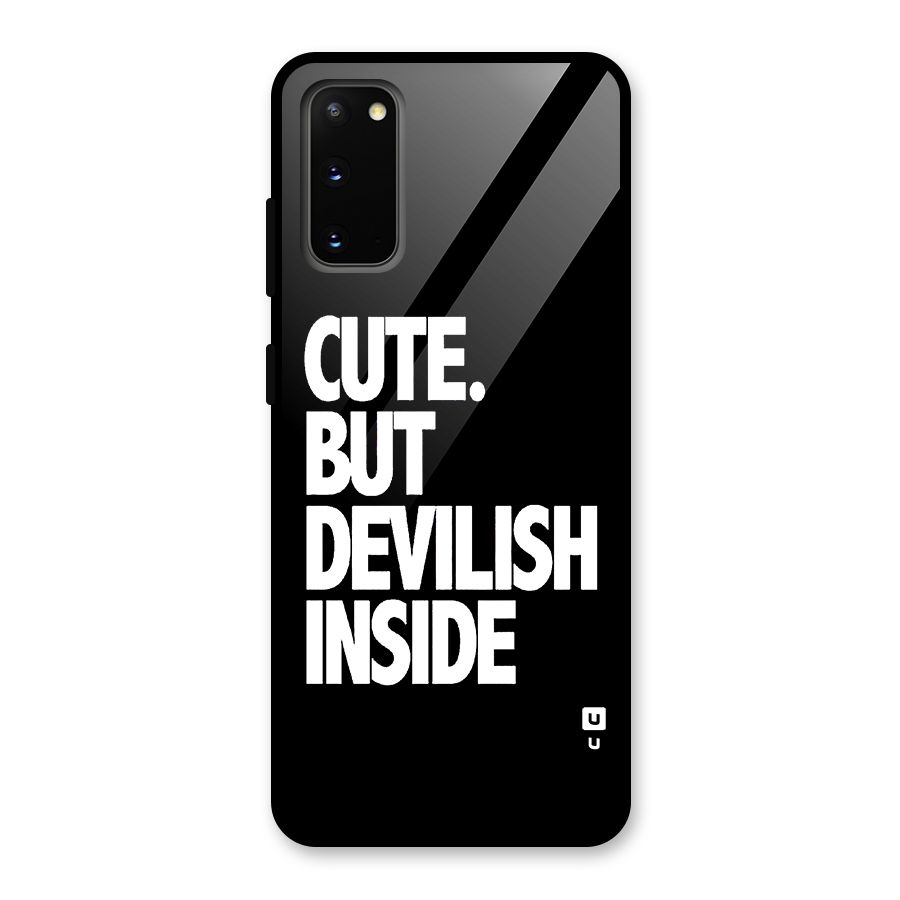 Devil Inside Glass Back Case for Galaxy S20