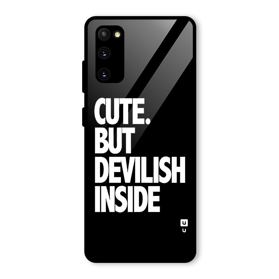 Devil Inside Glass Back Case for Galaxy S20 FE
