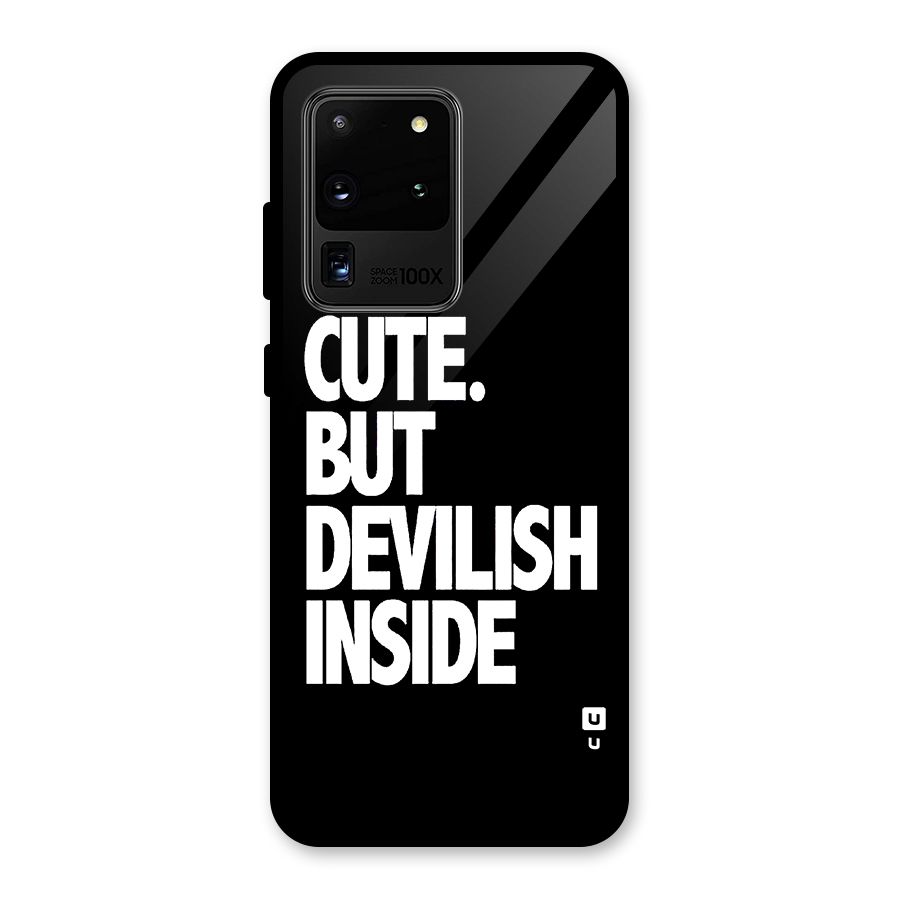 Devil Inside Glass Back Case for Galaxy S20 Ultra