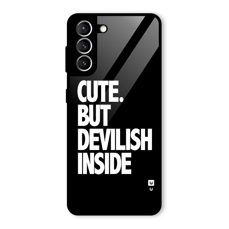 Devil Inside Glass Back Case for Galaxy S21 5G