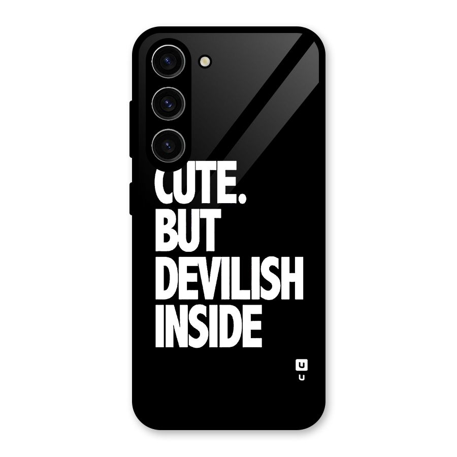 Devil Inside Glass Back Case for Galaxy S23