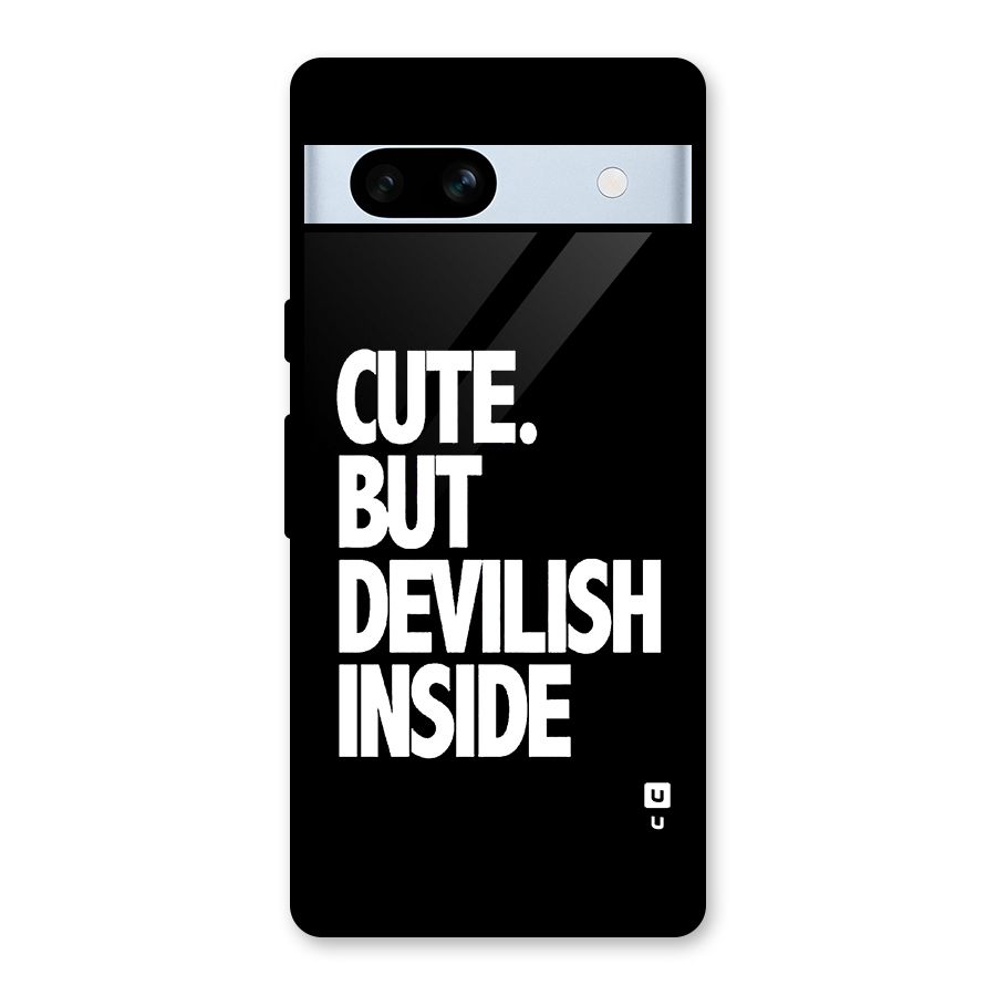 Devil Inside Glass Back Case for Google Pixel 7a