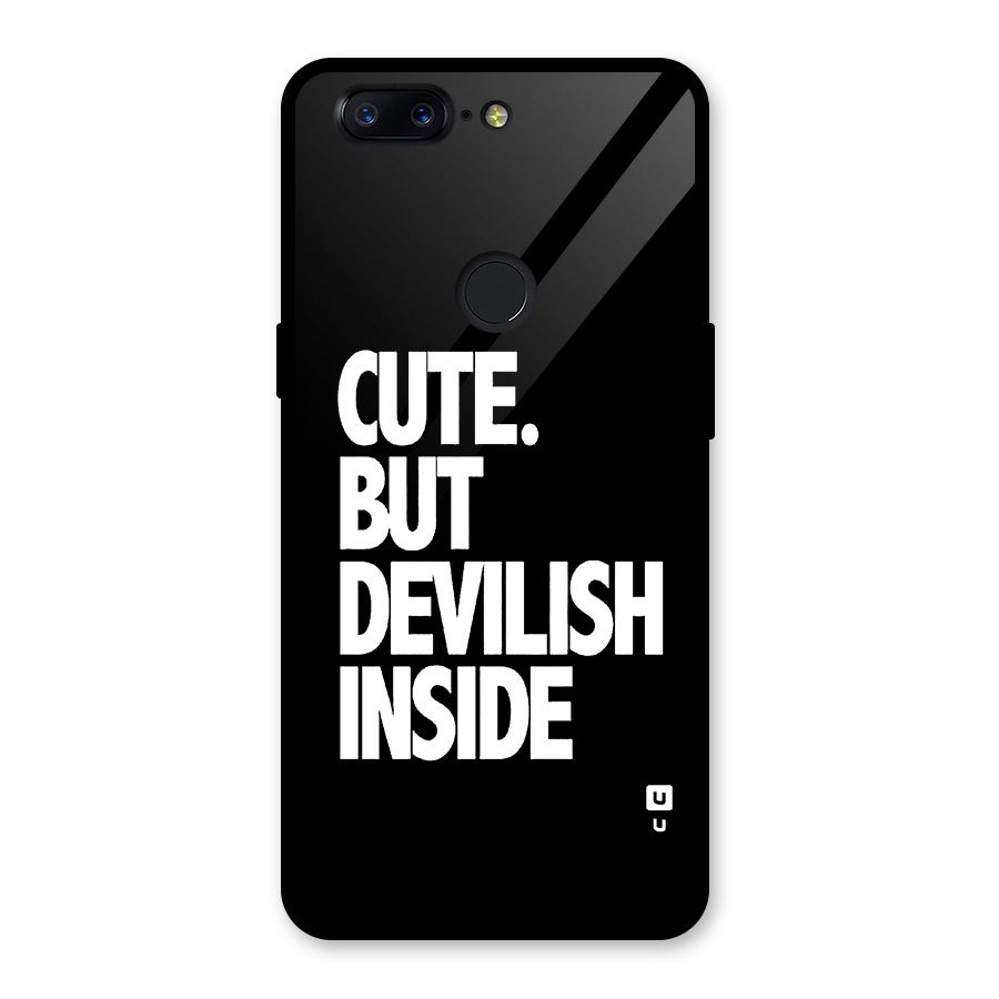 Devil Inside Glass Back Case for OnePlus 5T