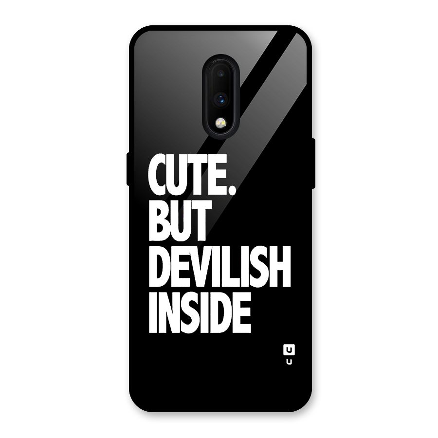 Devil Inside Glass Back Case for OnePlus 7