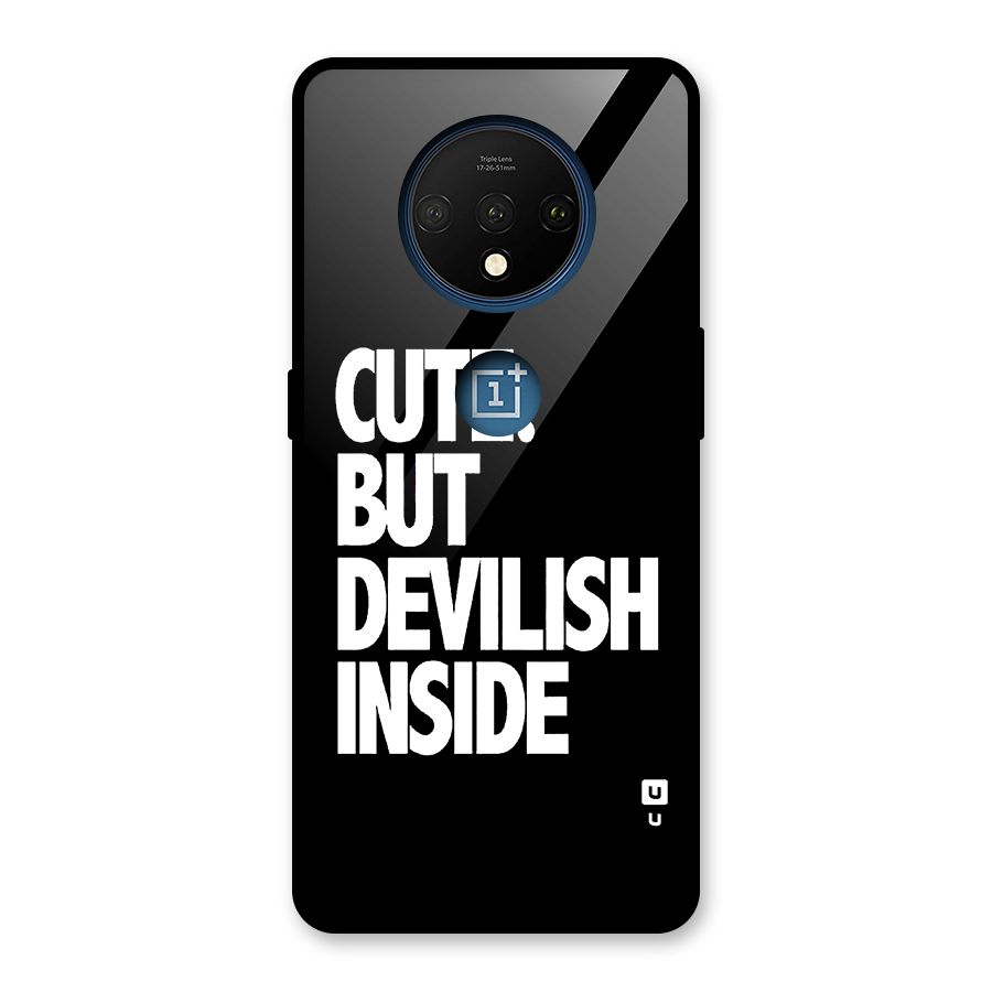 Devil Inside Glass Back Case for OnePlus 7T