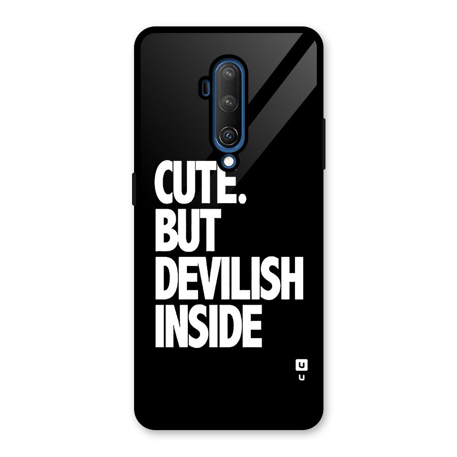 Devil Inside Glass Back Case for OnePlus 7T Pro