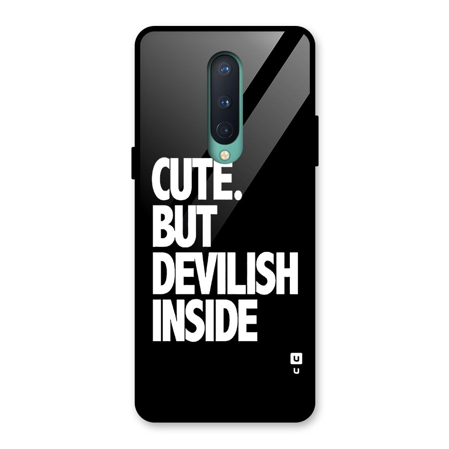 Devil Inside Glass Back Case for OnePlus 8