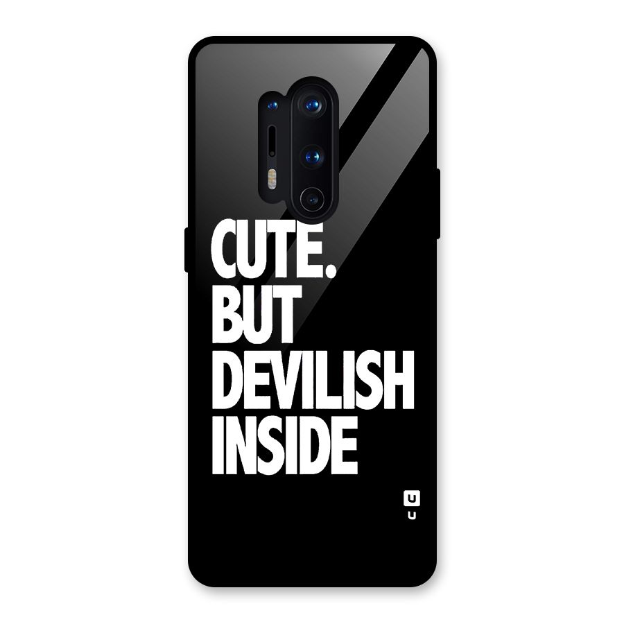 Devil Inside Glass Back Case for OnePlus 8 Pro