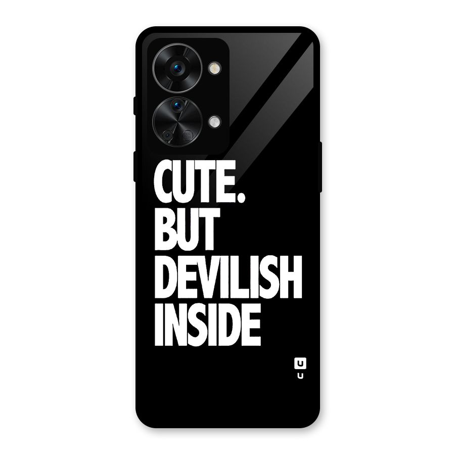 Devil Inside Glass Back Case for OnePlus Nord 2T