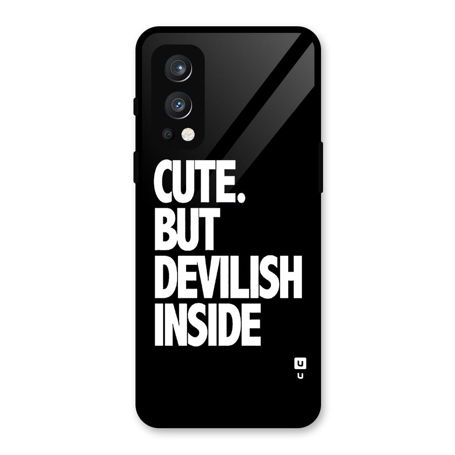 Devil Inside Glass Back Case for OnePlus Nord 2 5G