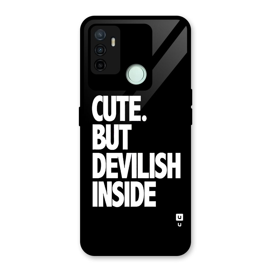 Devil Inside Glass Back Case for Oppo A53