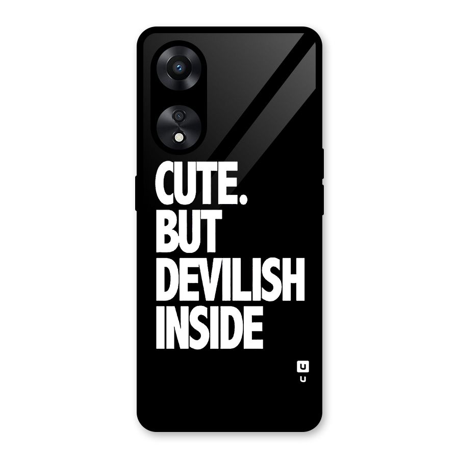 Devil Inside Glass Back Case for Oppo A78