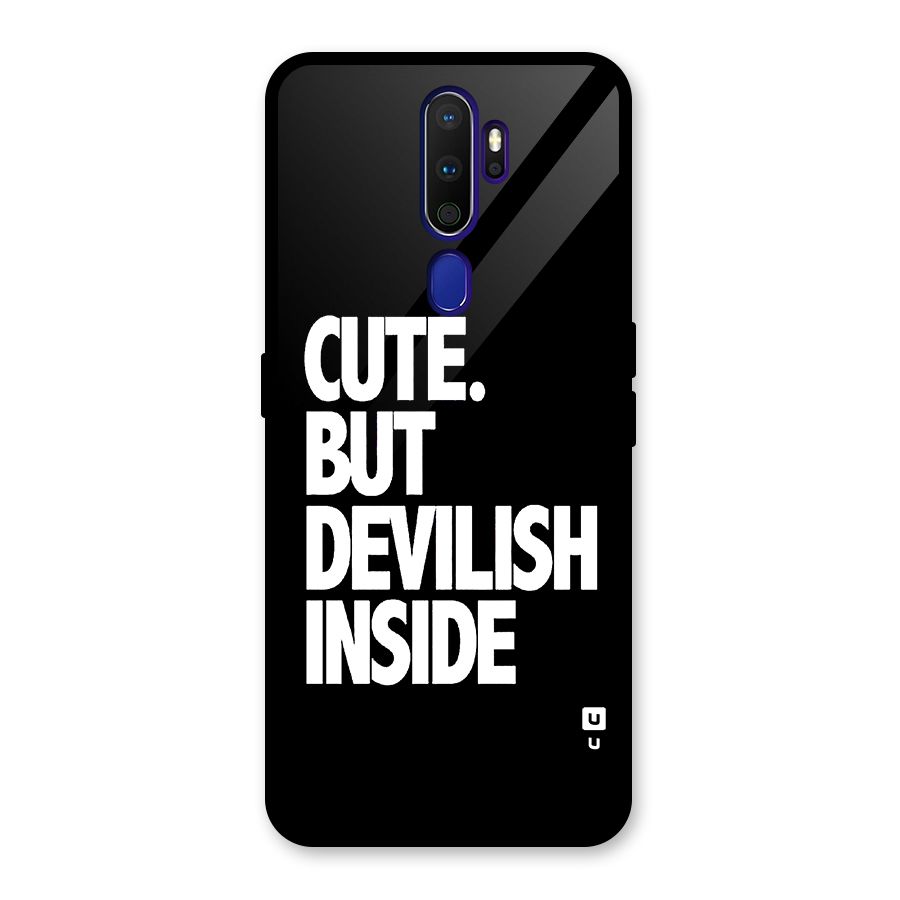 Devil Inside Glass Back Case for Oppo A9 (2020)