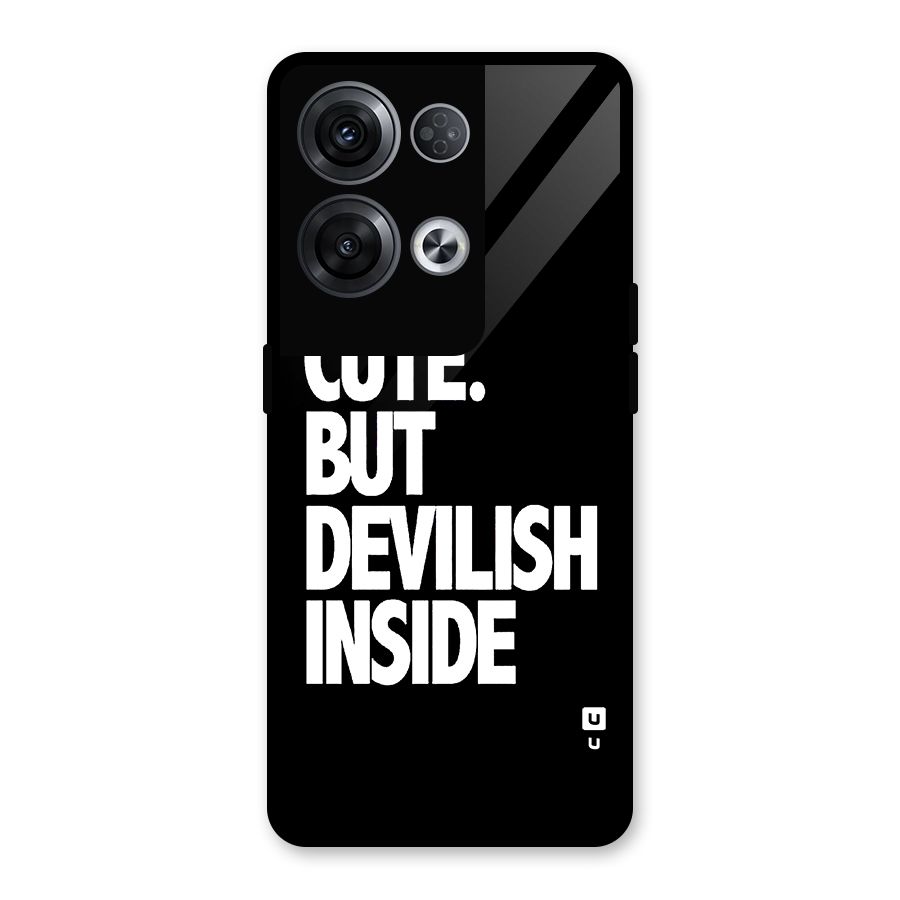 Devil Inside Glass Back Case for Oppo Reno8 Pro 5G