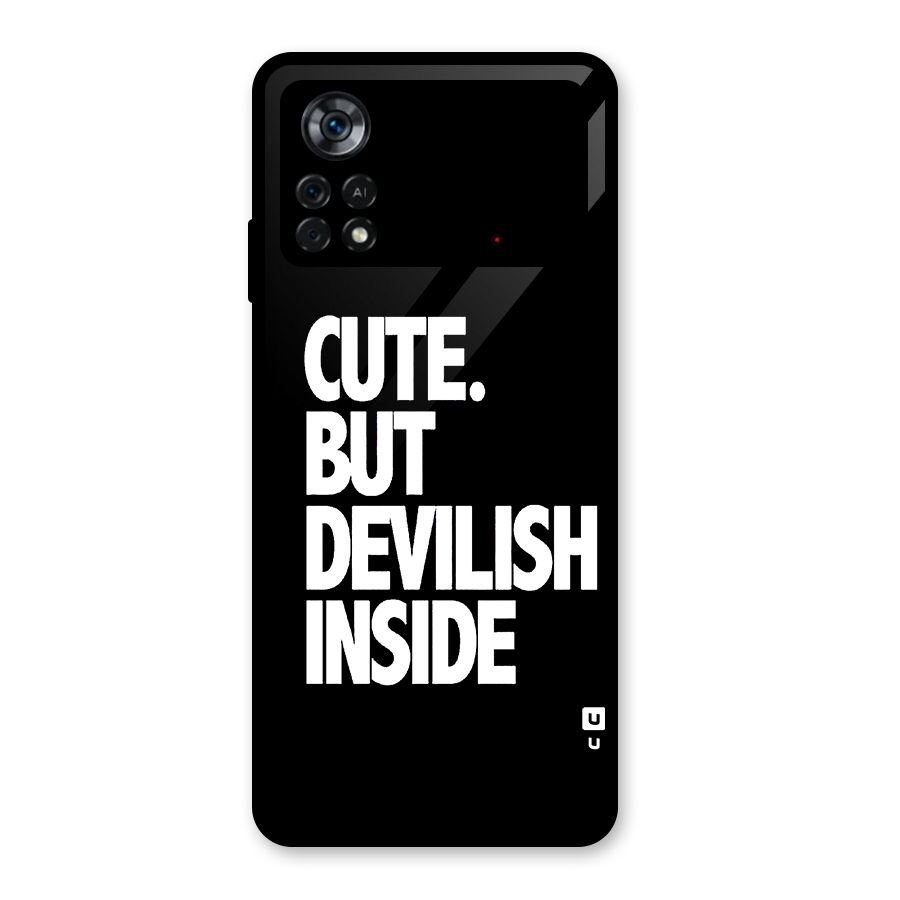 Devil Inside Glass Back Case for Poco X4 Pro 5G