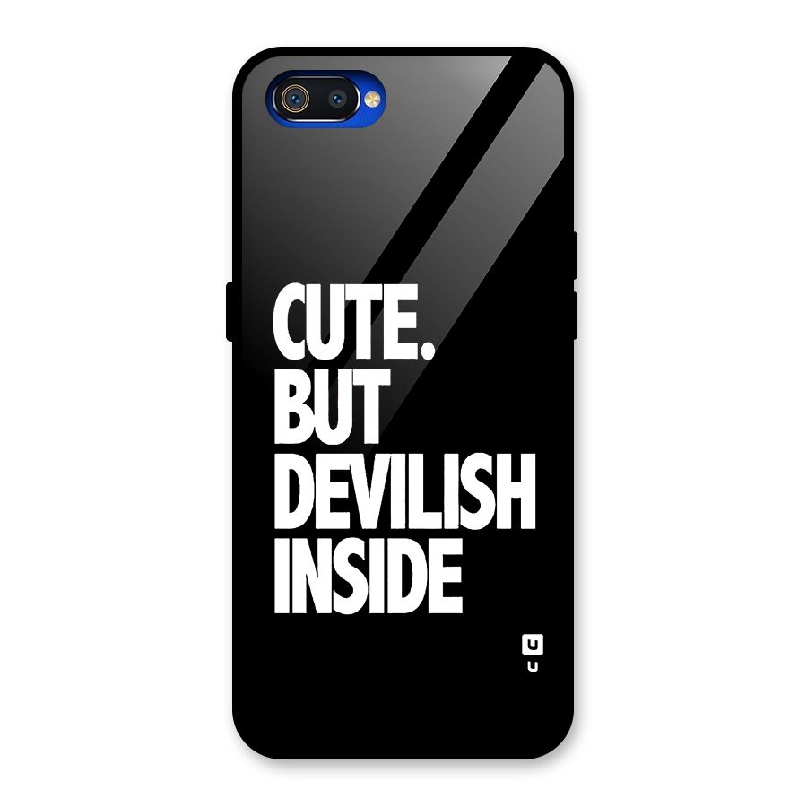 Devil Inside Glass Back Case for Realme C2